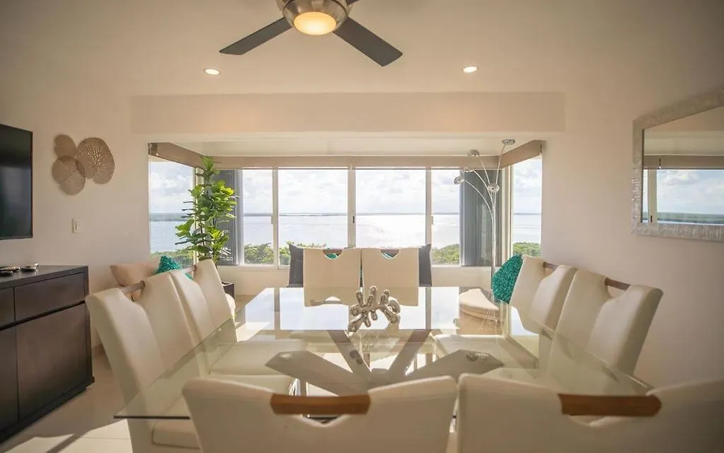 Apartment Penthouse Ocean & Lagoon Views, New Listing Cancun Mexico